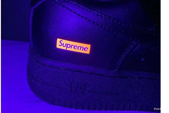  1 Force  Supreme CU9225-001 Air Nike Low Black 0321